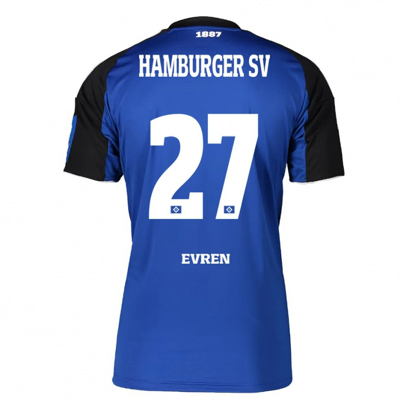 Danxen Damen Batuhan Evren #27 Blau Schwarz Auswärtstrikot Trikot 2025/26 T-Shirt Österreich