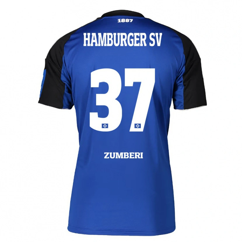 Danxen Damen Valon Zumberi #37 Blau Schwarz Auswärtstrikot Trikot 2025/26 T-Shirt Österreich