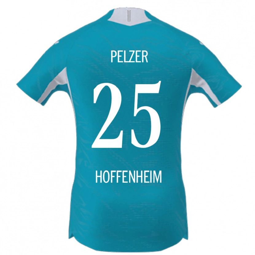 Danxen Damen Gianluca Pelzer #25 Himmelblau Auswärtstrikot Trikot 2025/26 T-Shirt Österreich