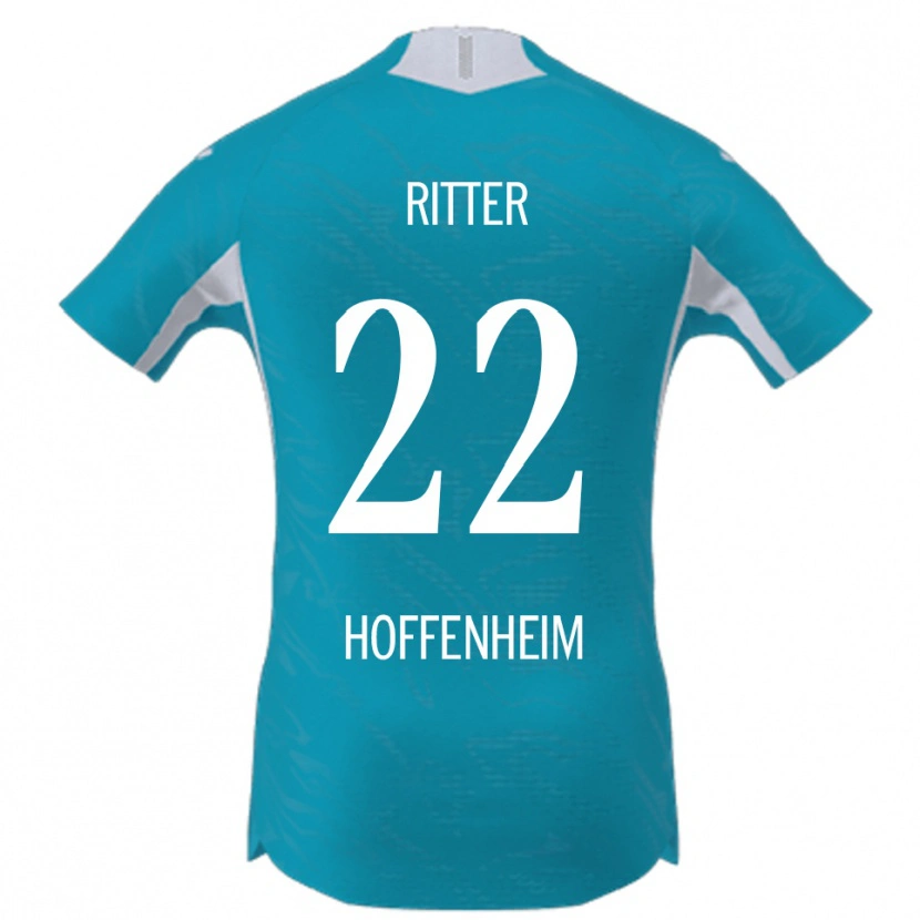 Danxen Damen Sara Ritter #22 Himmelblau Auswärtstrikot Trikot 2025/26 T-Shirt Österreich