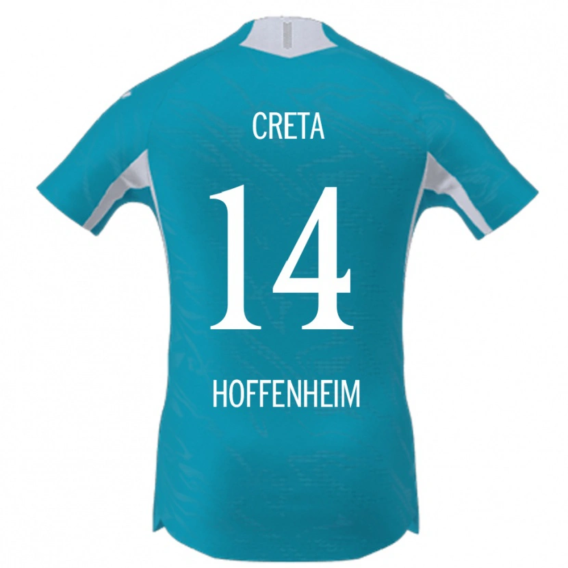 Danxen Damen David Creța #14 Himmelblau Auswärtstrikot Trikot 2025/26 T-Shirt Österreich