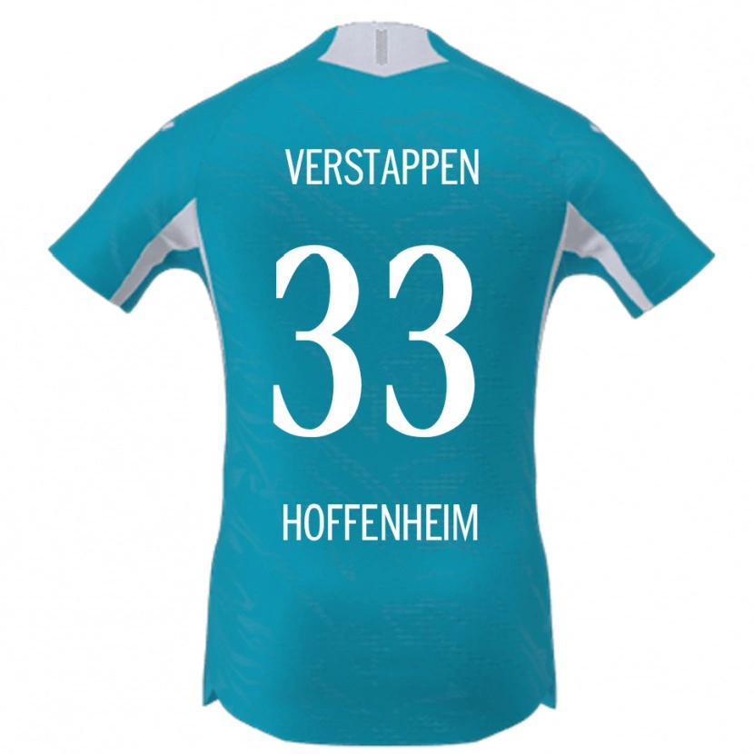 Danxen Damen Eric Verstappen #33 Himmelblau Auswärtstrikot Trikot 2025/26 T-Shirt Österreich