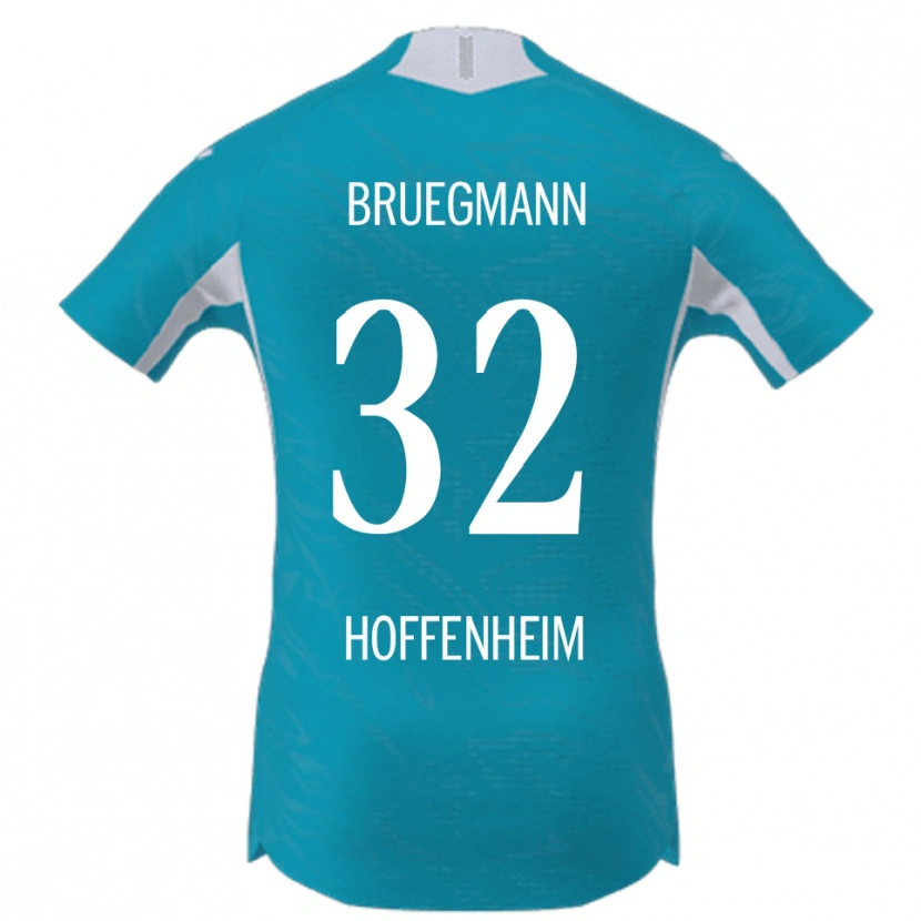 Danxen Damen Lukas Bruegmann #32 Himmelblau Auswärtstrikot Trikot 2025/26 T-Shirt Österreich
