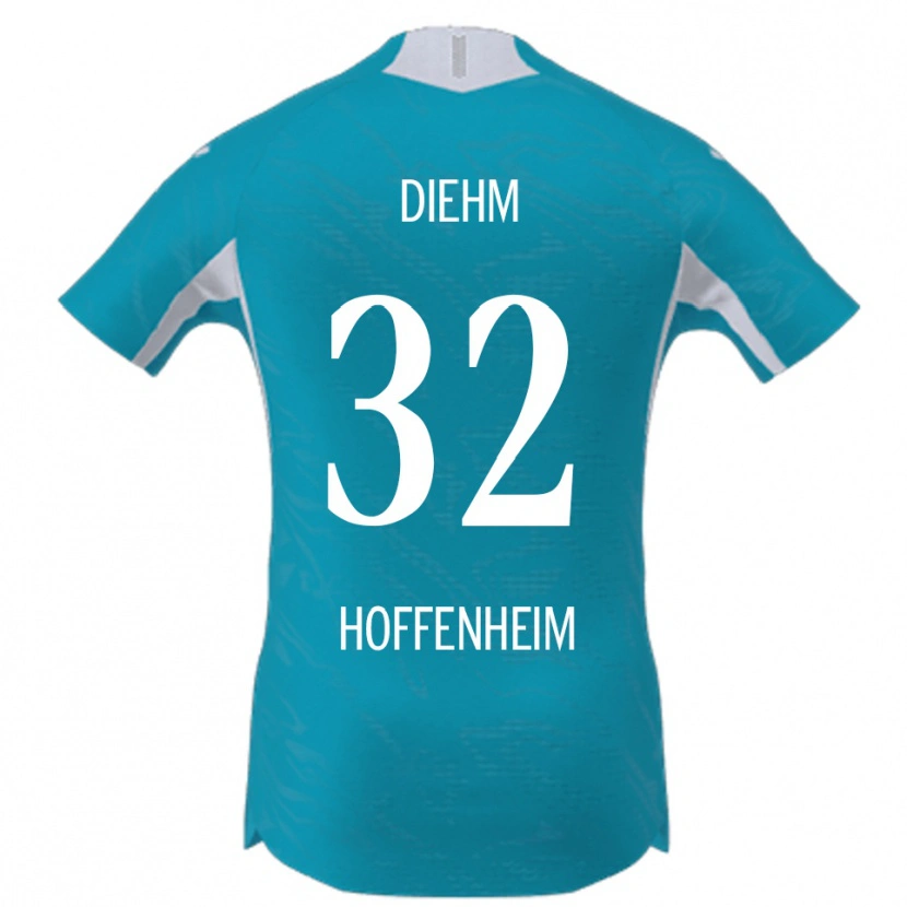 Danxen Damen Vanessa Diehm #32 Himmelblau Auswärtstrikot Trikot 2025/26 T-Shirt Österreich