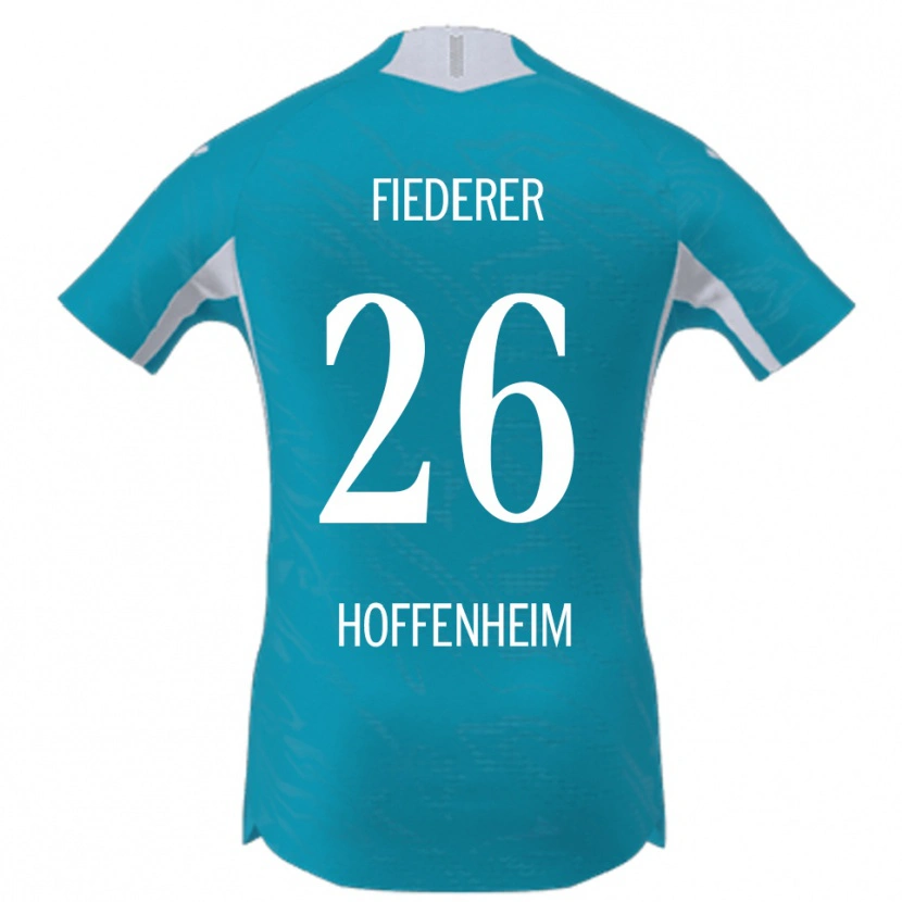 Danxen Damen Tom Fiederer #26 Himmelblau Auswärtstrikot Trikot 2025/26 T-Shirt Österreich