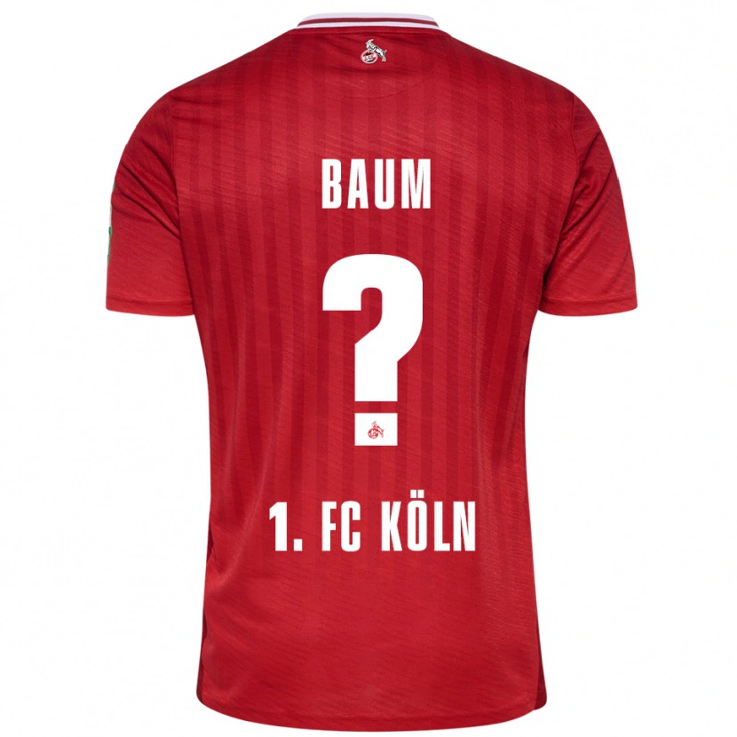 Danxen Damen Julius Baum #0 Rot Weiß Auswärtstrikot Trikot 2025/26 T-Shirt Österreich