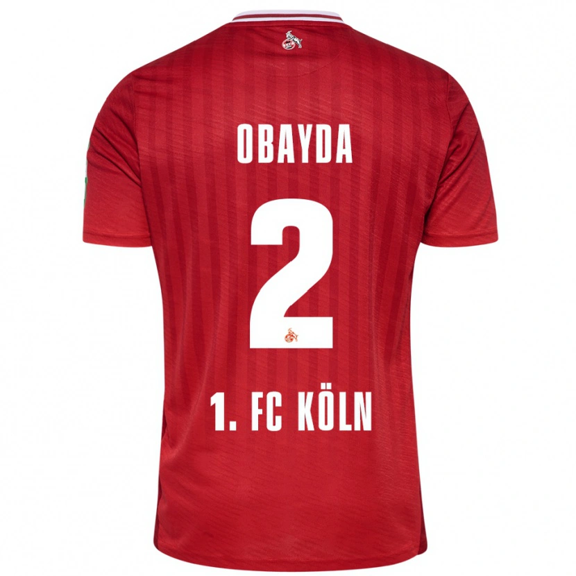 Danxen Damen Yazan Obayda #2 Rot Weiß Auswärtstrikot Trikot 2025/26 T-Shirt Österreich