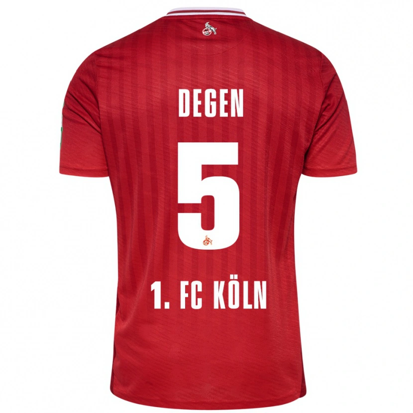 Danxen Damen Celina Degen #5 Rot Weiß Auswärtstrikot Trikot 2025/26 T-Shirt Österreich