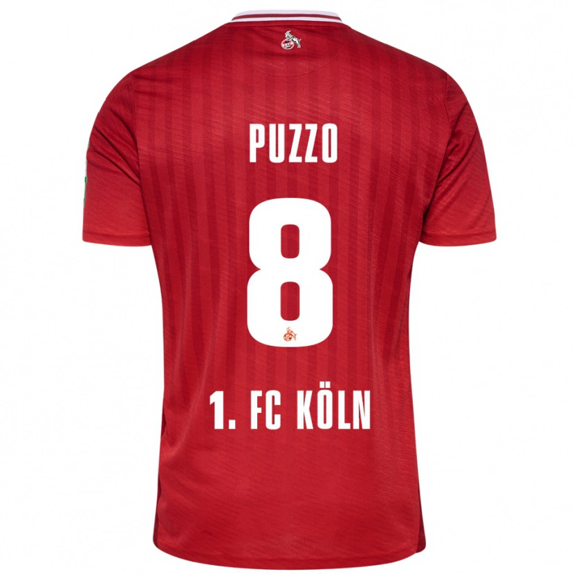 Danxen Damen Alessandro Puzzo #8 Rot Weiß Auswärtstrikot Trikot 2025/26 T-Shirt Österreich