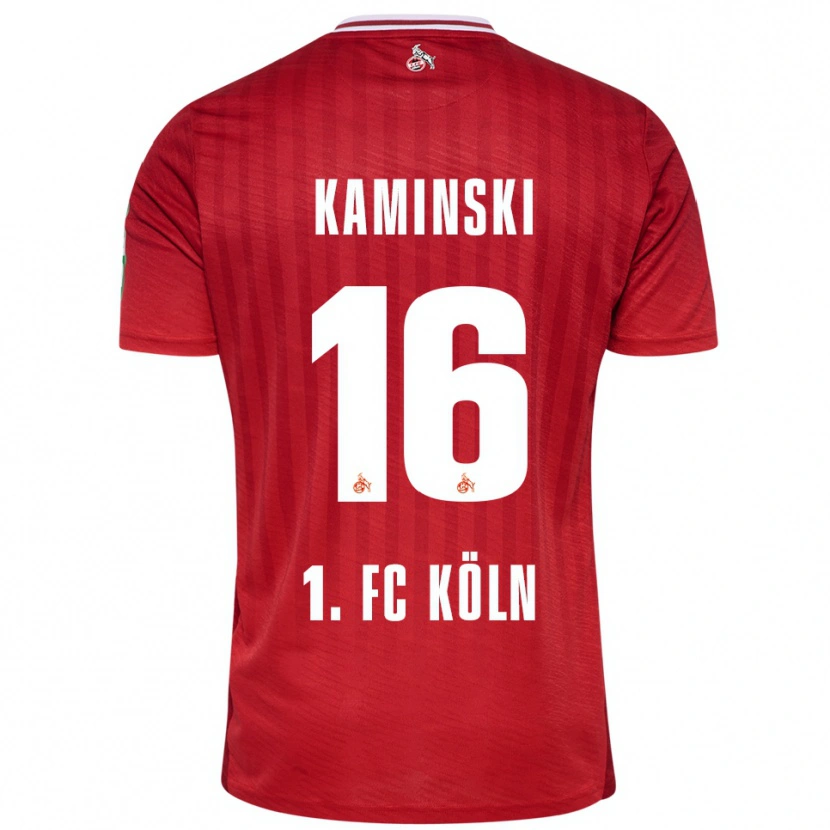 Danxen Damen Jakub Kaminski #16 Rot Weiß Auswärtstrikot Trikot 2025/26 T-Shirt Österreich