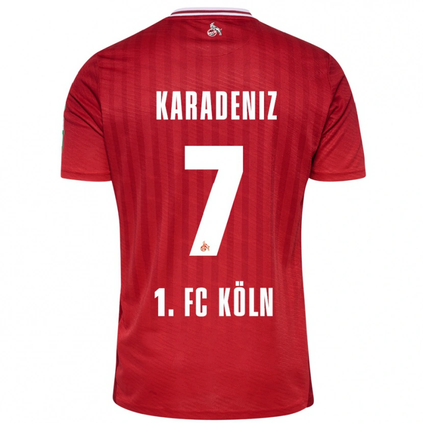 Danxen Damen Thierry Karadeniz #7 Rot Weiß Auswärtstrikot Trikot 2025/26 T-Shirt Österreich