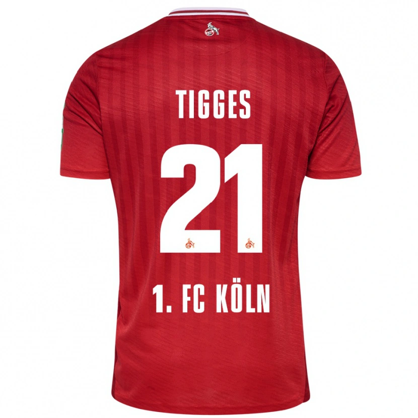 Danxen Damen Steffen Tigges #21 Rot Weiß Auswärtstrikot Trikot 2025/26 T-Shirt Österreich