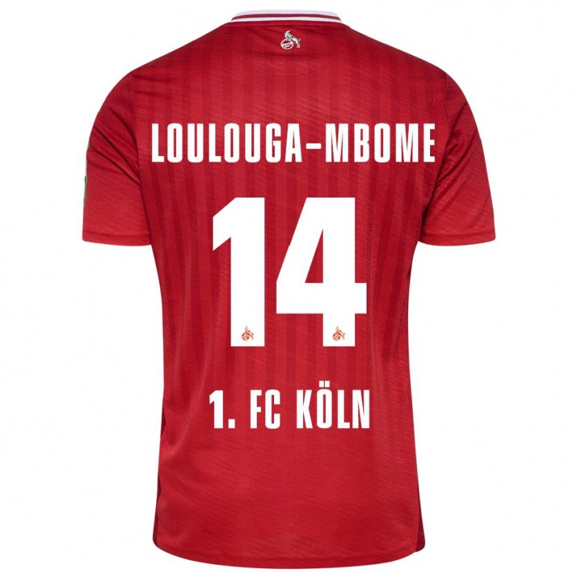 Danxen Damen Pascal Loulouga-Mbome #14 Rot Weiß Auswärtstrikot Trikot 2025/26 T-Shirt Österreich
