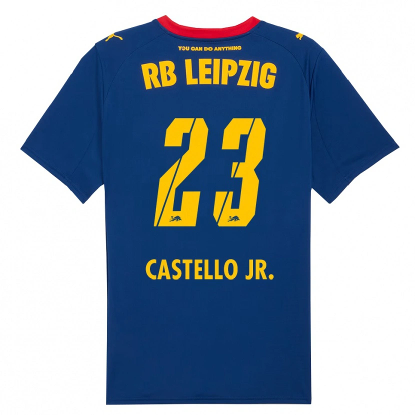 Danxen Damen Castello Lukeba #23 Marineblau Rot Auswärtstrikot Trikot 2025/26 T-Shirt Österreich