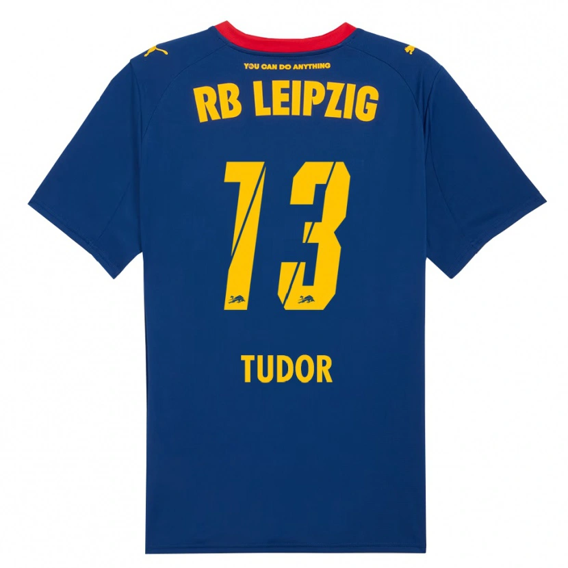 Danxen Damen Aaron Tudor #13 Marineblau Rot Auswärtstrikot Trikot 2025/26 T-Shirt Österreich