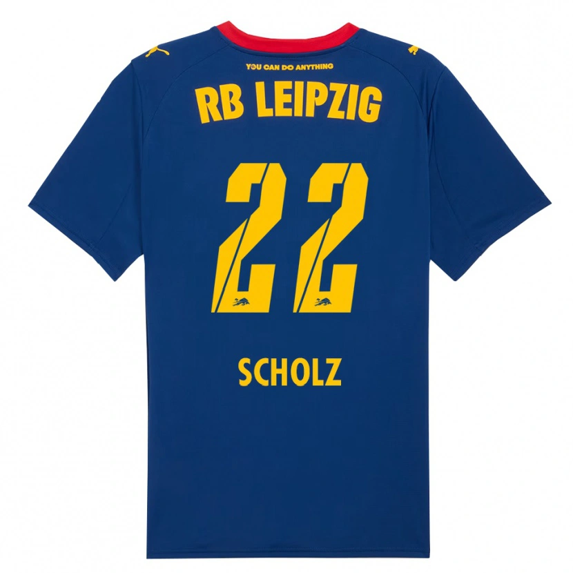 Danxen Damen Emil Scholz #22 Marineblau Rot Auswärtstrikot Trikot 2025/26 T-Shirt Österreich