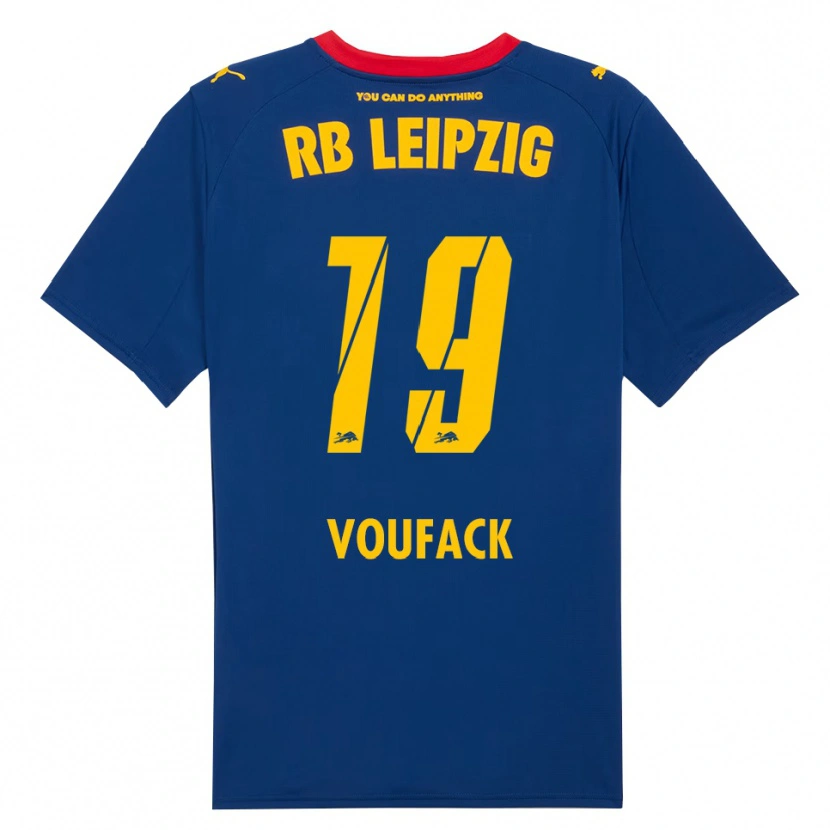Danxen Damen Lionel Voufack #19 Marineblau Rot Auswärtstrikot Trikot 2025/26 T-Shirt Österreich
