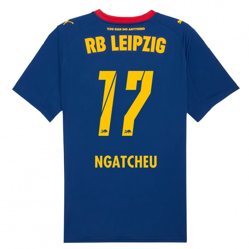 Danxen Damen Yohan Ngatcheu #17 Marineblau Rot Auswärtstrikot Trikot 2025/26 T-Shirt Österreich