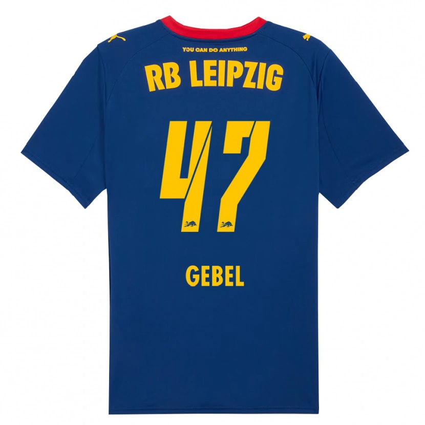 Danxen Damen Viggo Gebel #47 Marineblau Rot Auswärtstrikot Trikot 2025/26 T-Shirt Österreich