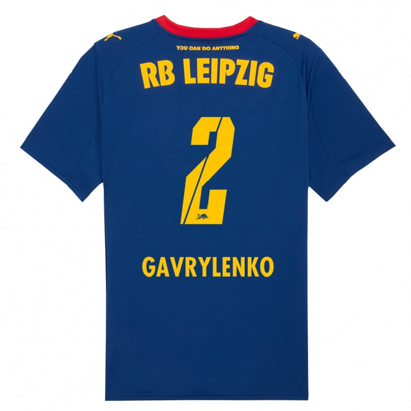 Danxen Damen Oleksandr Gavrylenko #2 Marineblau Rot Auswärtstrikot Trikot 2025/26 T-Shirt Österreich