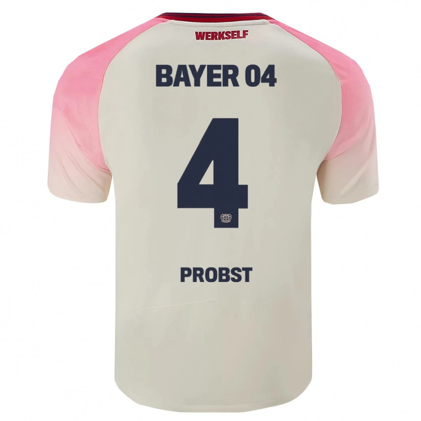 Danxen Damen Noah Probst #4 Pink Cremeweiß Auswärtstrikot Trikot 2025/26 T-Shirt Österreich