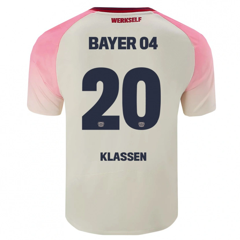 Danxen Damen Ole Klaßen #20 Pink Cremeweiß Auswärtstrikot Trikot 2025/26 T-Shirt Österreich
