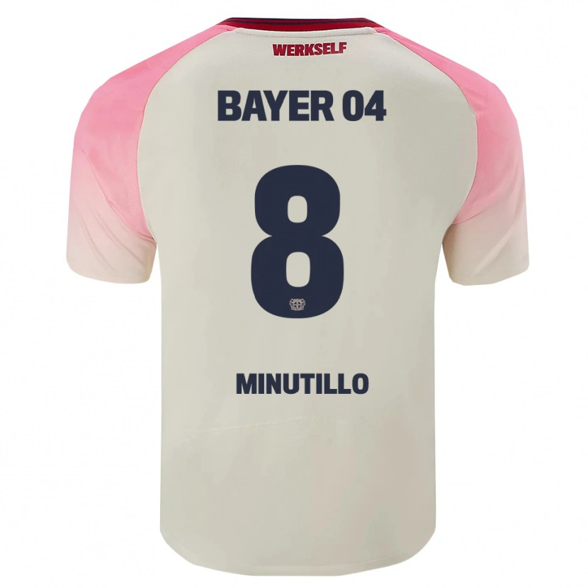 Danxen Damen Gabriel Minutillo #8 Pink Cremeweiß Auswärtstrikot Trikot 2025/26 T-Shirt Österreich