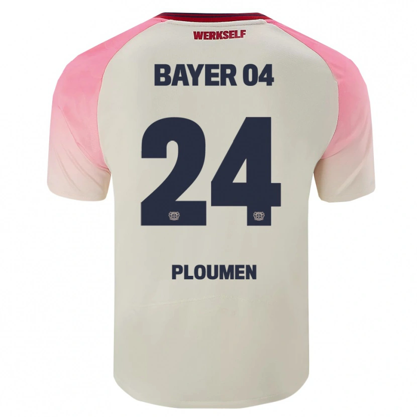 Danxen Damen Gilles Ploumen #24 Pink Cremeweiß Auswärtstrikot Trikot 2025/26 T-Shirt Österreich