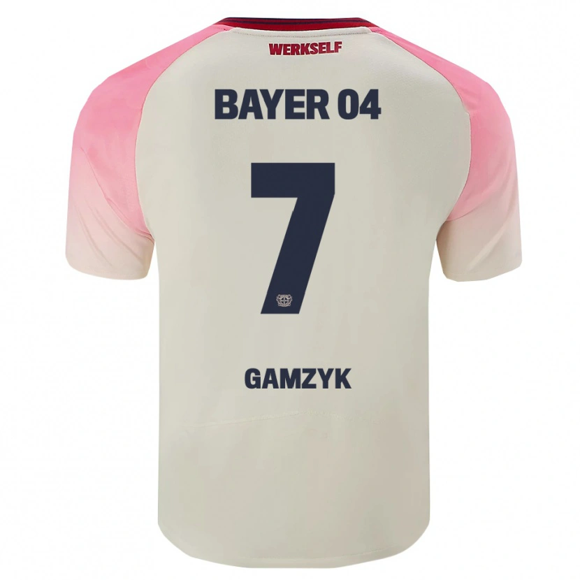 Danxen Damen Andriy Gamzyk #7 Pink Cremeweiß Auswärtstrikot Trikot 2025/26 T-Shirt Österreich
