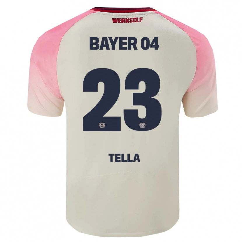 Danxen Damen Nathan Tella #23 Pink Cremeweiß Auswärtstrikot Trikot 2025/26 T-Shirt Österreich