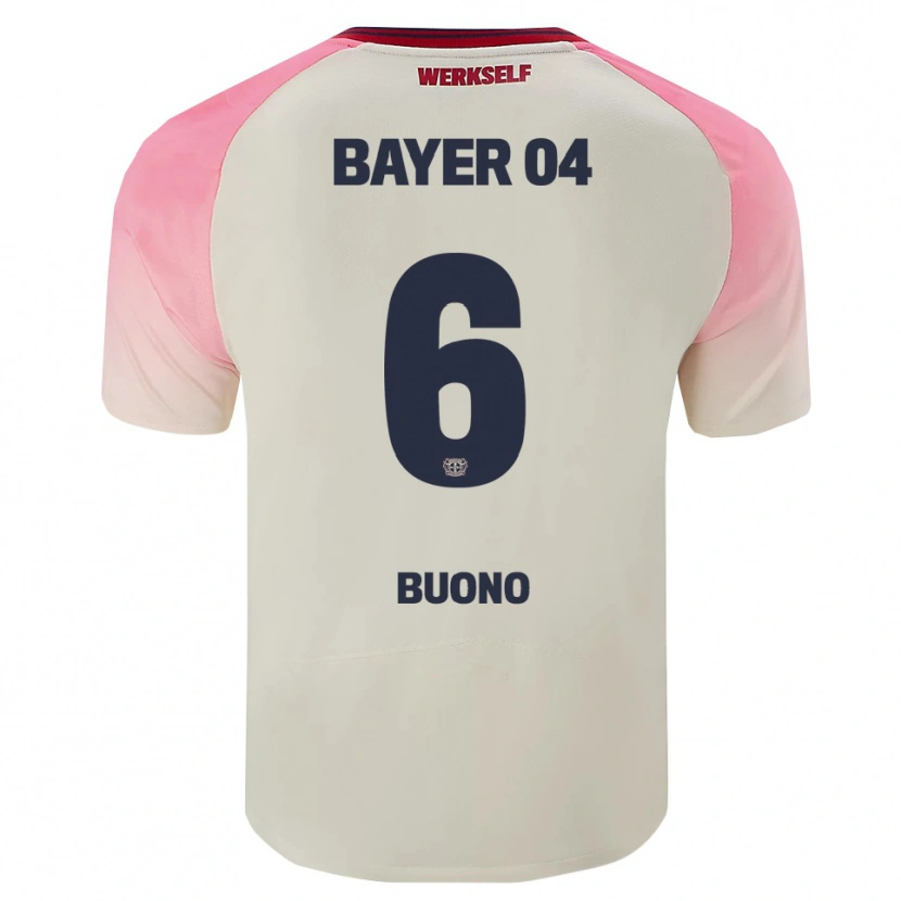 Danxen Damen Francesco Buono #6 Pink Cremeweiß Auswärtstrikot Trikot 2025/26 T-Shirt Österreich