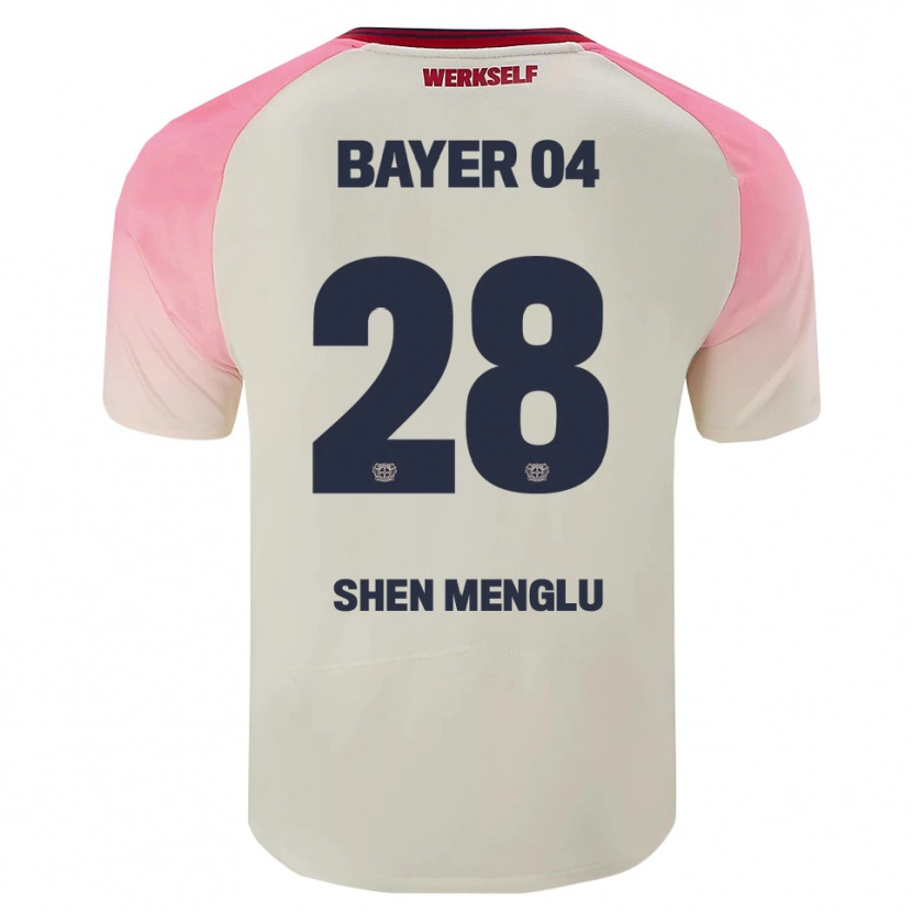 Danxen Damen Shen Menglu #28 Pink Cremeweiß Auswärtstrikot Trikot 2025/26 T-Shirt Österreich