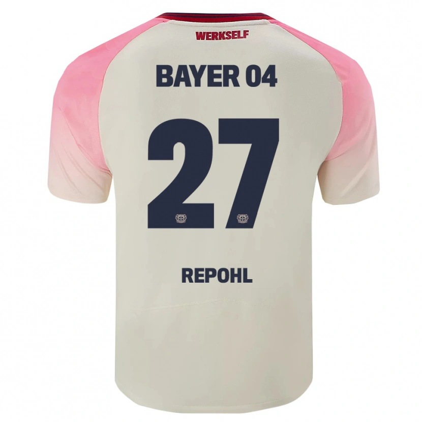 Danxen Damen Friederike Repohl #27 Pink Cremeweiß Auswärtstrikot Trikot 2025/26 T-Shirt Österreich