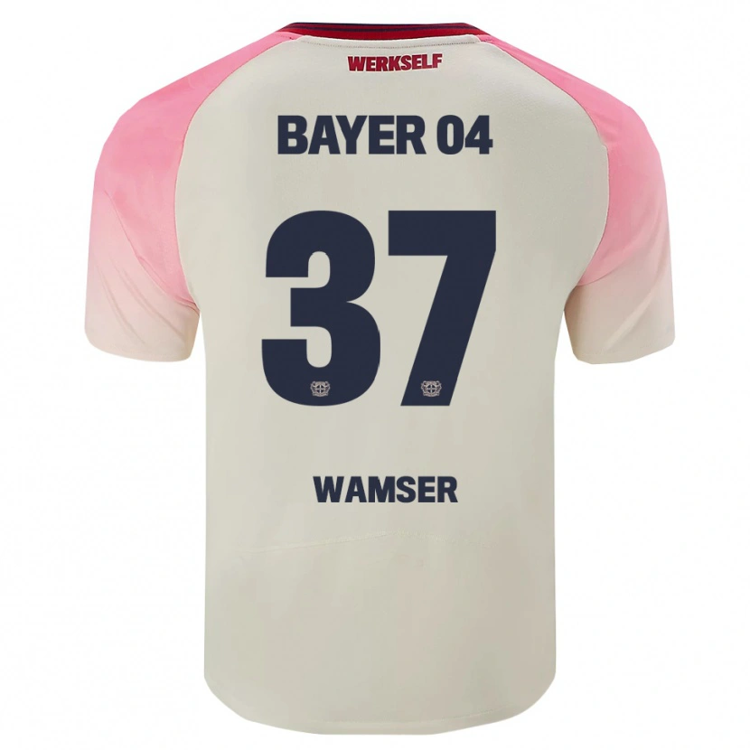 Danxen Damen Carlotta Wamser #37 Pink Cremeweiß Auswärtstrikot Trikot 2025/26 T-Shirt Österreich