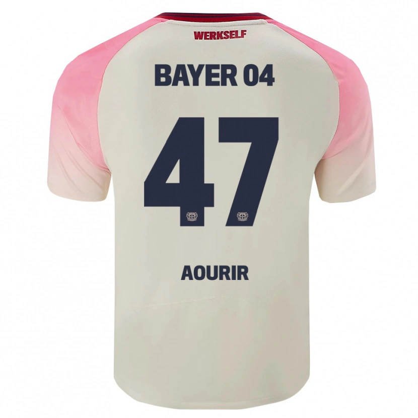 Danxen Damen Ayman Aourir #47 Pink Cremeweiß Auswärtstrikot Trikot 2025/26 T-Shirt Österreich