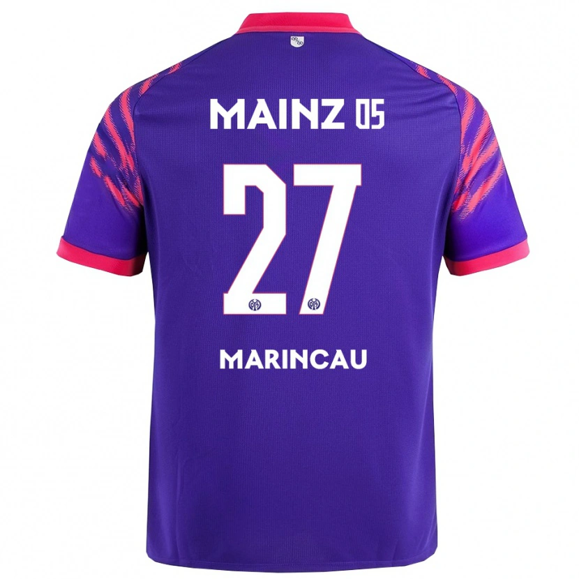 Danxen Damen Emanuel Marincău #27 Marineblau Pink Auswärtstrikot Trikot 2025/26 T-Shirt Österreich