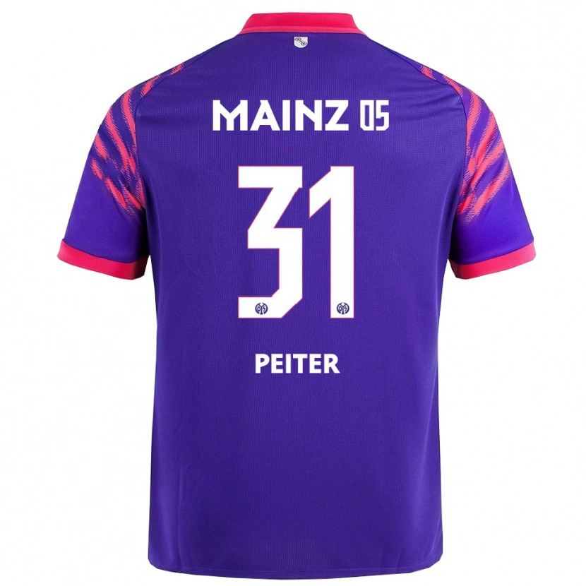 Danxen Damen Chiara Peiter #31 Marineblau Pink Auswärtstrikot Trikot 2025/26 T-Shirt Österreich