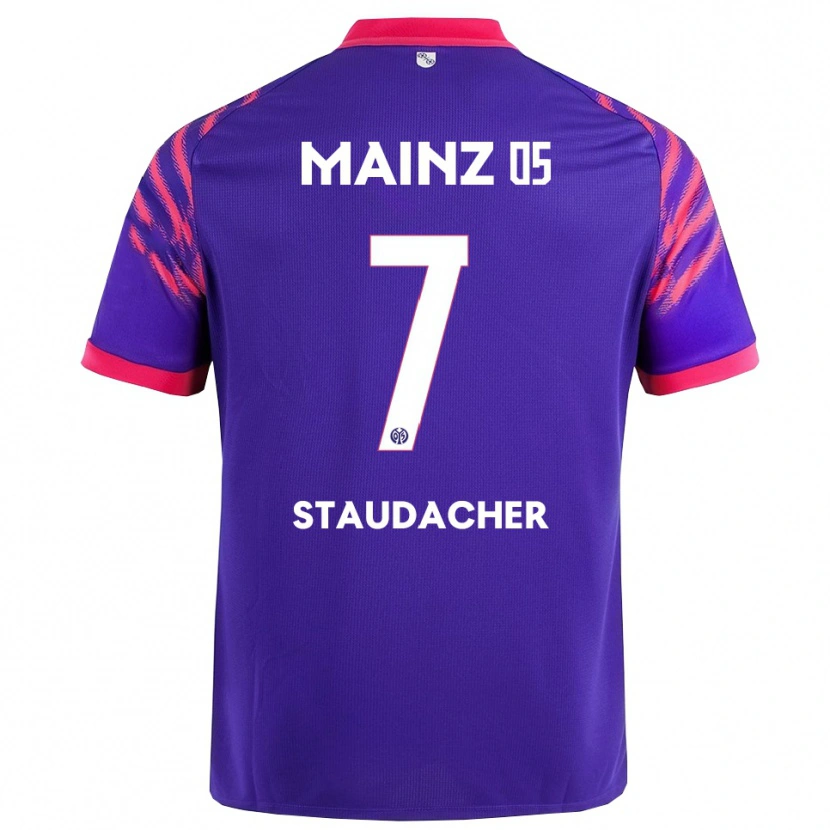 Danxen Damen Leon Staudacher #7 Marineblau Pink Auswärtstrikot Trikot 2025/26 T-Shirt Österreich