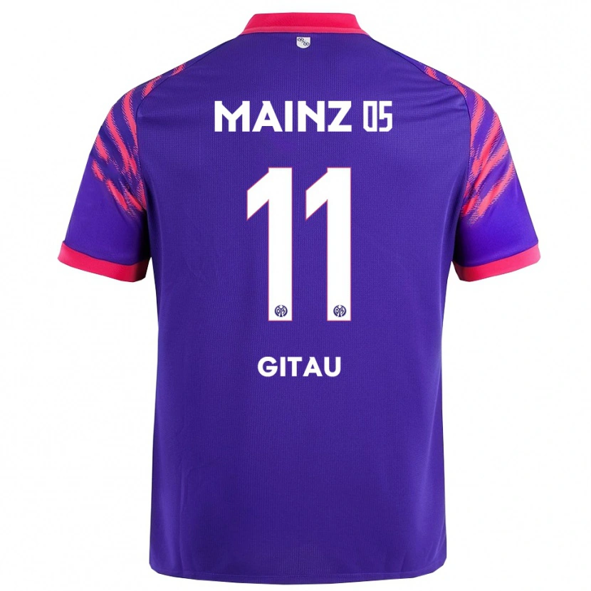 Danxen Damen Andre Gitau #11 Marineblau Pink Auswärtstrikot Trikot 2025/26 T-Shirt Österreich