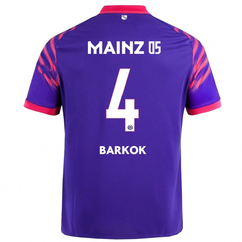 Danxen Damen Aymen Barkok #4 Marineblau Pink Auswärtstrikot Trikot 2025/26 T-Shirt Österreich