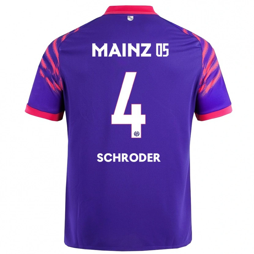 Danxen Damen Lara Schröder #4 Marineblau Pink Auswärtstrikot Trikot 2025/26 T-Shirt Österreich