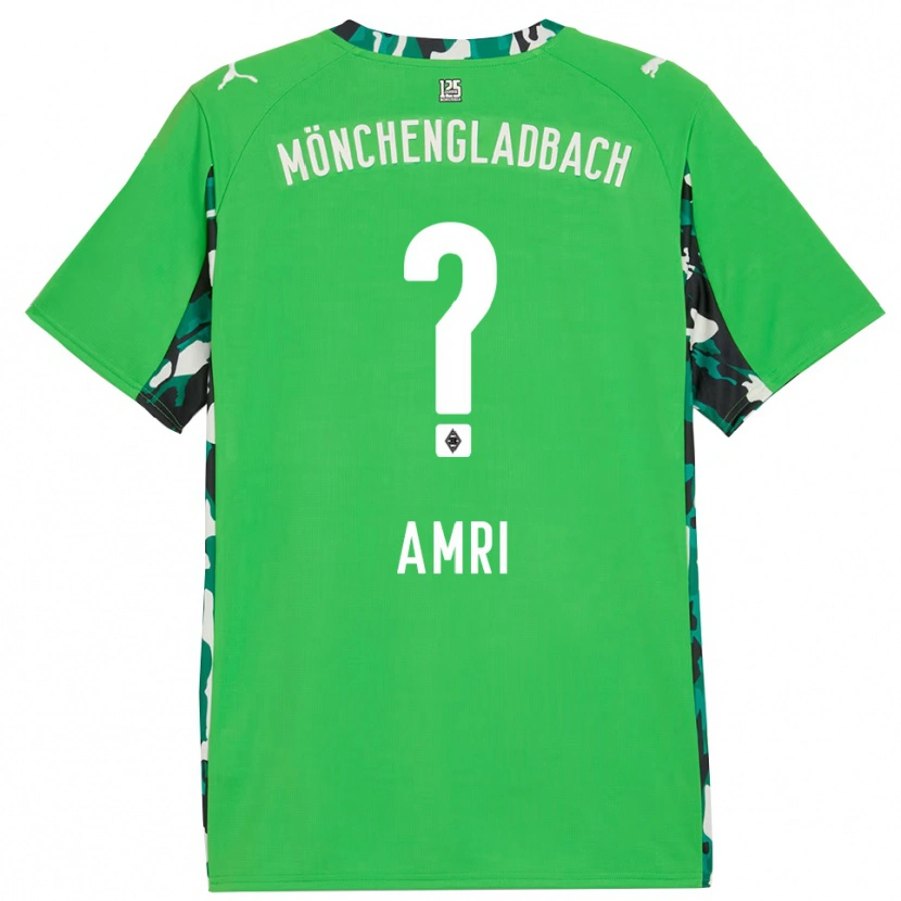 Danxen Damen Abdelrahman Amri #0 Grün Schwarz Auswärtstrikot Trikot 2025/26 T-Shirt Österreich