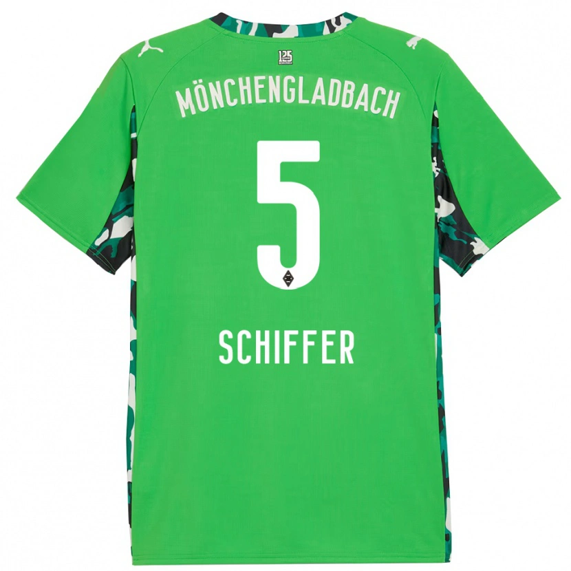Danxen Damen Ben Schiffer #5 Grün Schwarz Auswärtstrikot Trikot 2025/26 T-Shirt Österreich