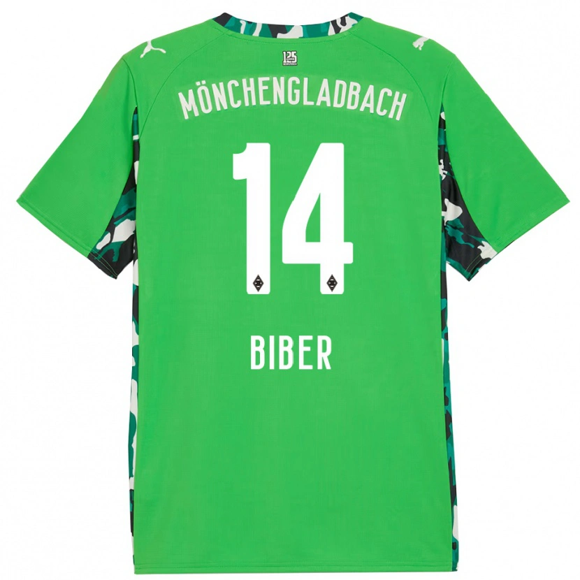 Danxen Damen Edin Biber #14 Grün Schwarz Auswärtstrikot Trikot 2025/26 T-Shirt Österreich