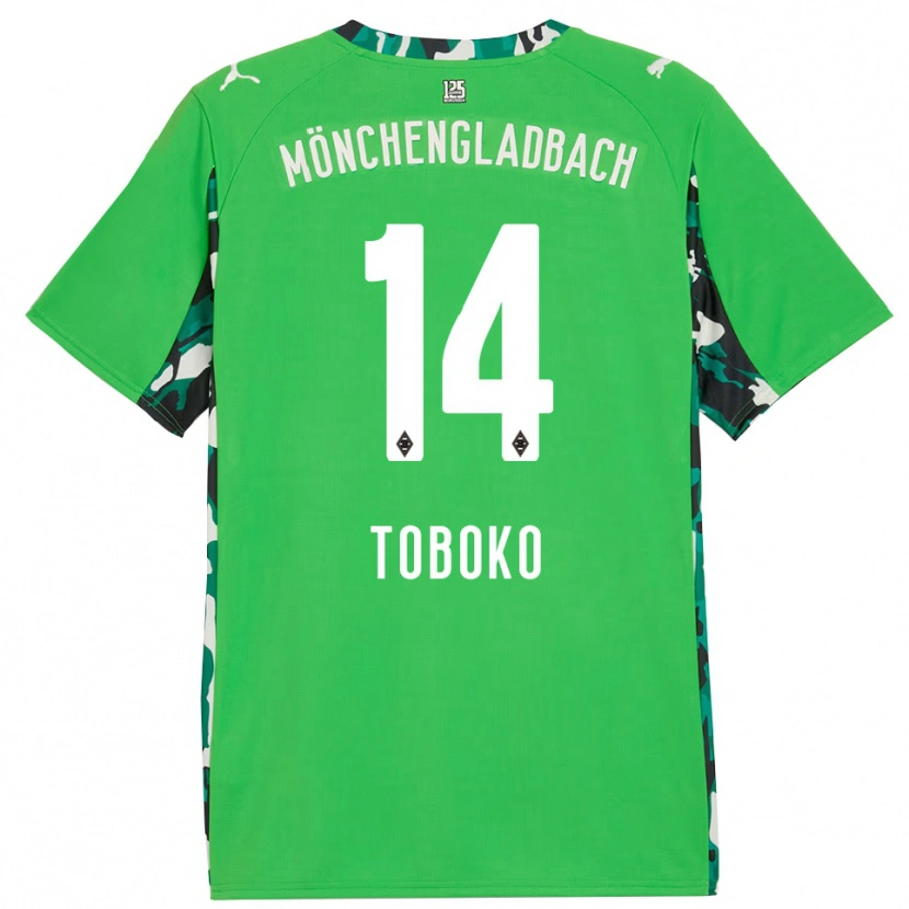 Danxen Damen Rubén Toboko #14 Grün Schwarz Auswärtstrikot Trikot 2025/26 T-Shirt Österreich