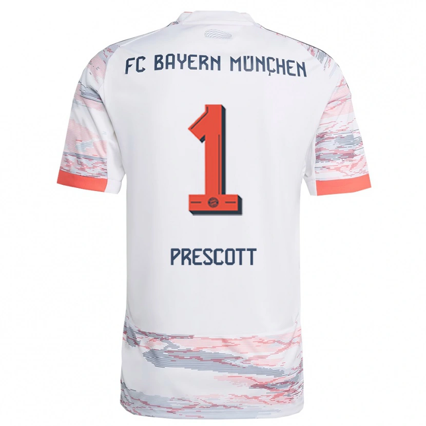 Danxen Damen Leonard Prescott #1 Weiß Grau Auswärtstrikot Trikot 2025/26 T-Shirt Österreich