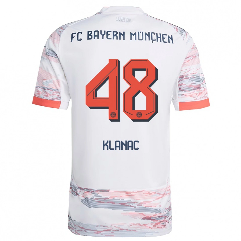 Danxen Damen Leon Klanac #48 Weiß Grau Auswärtstrikot Trikot 2025/26 T-Shirt Österreich