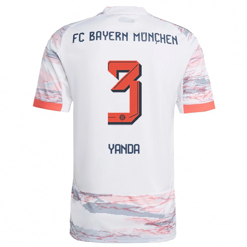 Danxen Damen Julien Yanda #3 Weiß Grau Auswärtstrikot Trikot 2025/26 T-Shirt Österreich