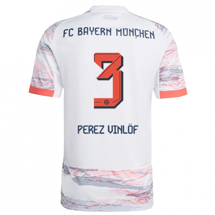 Danxen Damen Matteo Perez Vinlöf #3 Weiß Grau Auswärtstrikot Trikot 2025/26 T-Shirt Österreich