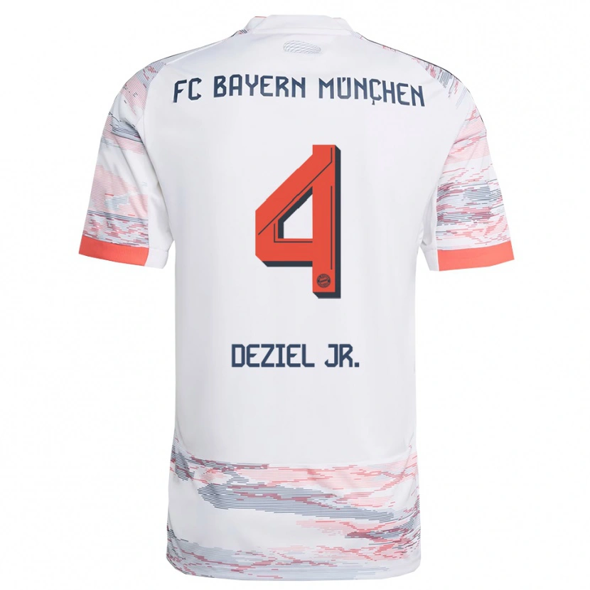 Danxen Damen Robert Deziel Jr. #4 Weiß Grau Auswärtstrikot Trikot 2025/26 T-Shirt Österreich